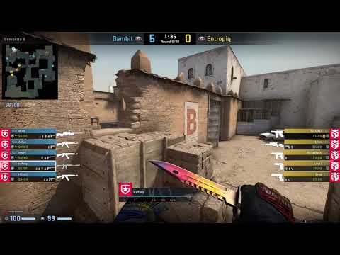CS:GO POV Demo Gambit Nafany (25/10) vs Entropiq (de_dust2)