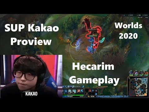 Worlds 2020 Proview SUP Kakao Hecarim Gameplay POV Jungle vs Nidalee  SUP vs INTZ