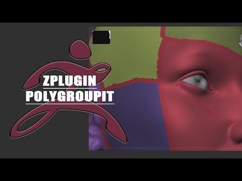 【ZBrush 2022】【memo】ZPLUGIN:polygroupit