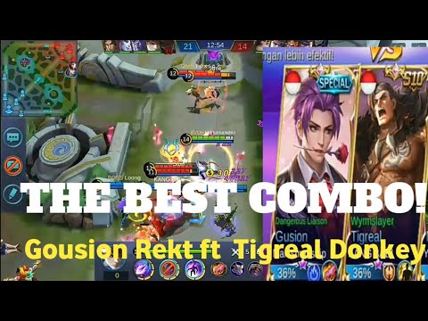 THE BEST COMBO!  Gusion Rekt ft Tigreal Donkey😱😱
