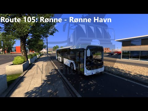 NordicRoutes: 105: Rønne - Rønne Havn (Relaxing City Bus Driving)