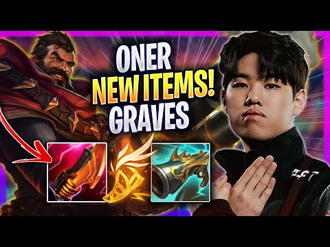 ONER TRIES GRAVES WITH NEW ITEMS! - T1 Oner Plays Graves JUNGLE vs Lee Sin! | Season 2024