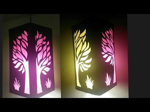 How to make DIY lampshade,Lantern for diwali,How to make akashkandil/lamp at home/art my passion 14 Video