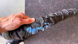 Perantlb Battle rope with wear resistant nylon protective sleeve, Heavy Battle Rope for Strength Tra