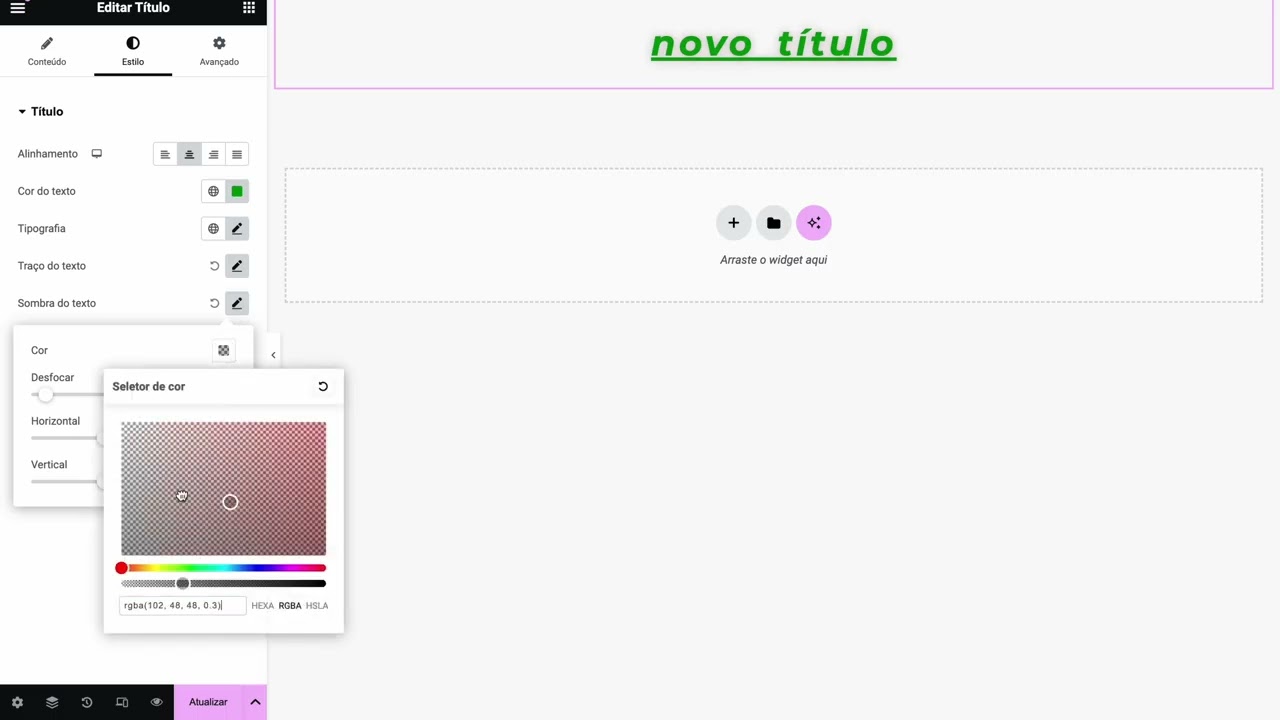 Aula 17   O que são e como usar Widgets de texto no elementor