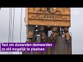 Test om duizenden damwanden zo stil mogelijk te plaatsen