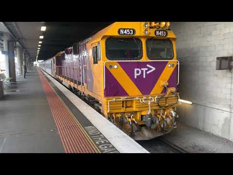 V/Line N453 City of Albury Arriving at Southern Cross Station from Warrnambool