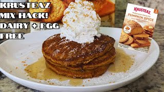 How to Make Krusteaz Pumpkin Spice Mix Dairy & Egg Free | Pumpkin Spice Pancakes 