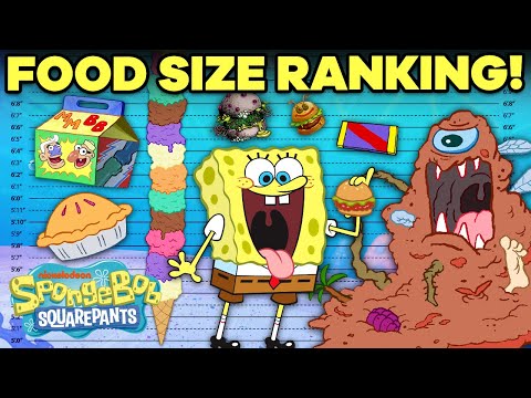 海綿寶寶上的怪獸食品按大小排名!?? (MONSTER Foods on SpongeBob Ranked by Size! ??)