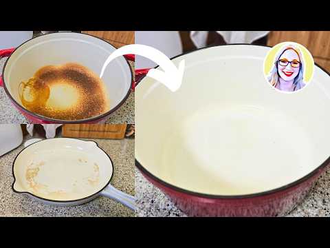 🔥 Eingebrannt? So bekommst du Emaille Töpfe & Pfannen wieder sauber!