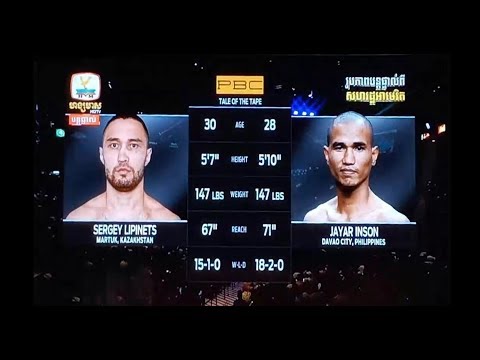 SERGEY LIPINETS Vs JAYAR INSON 21 JULY 2019