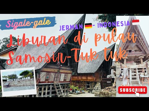 VISITING ONE OF THE TOURIST SPOTS IN TUK TUK SIGALE-GALE ON SAMOSIR ISLAND