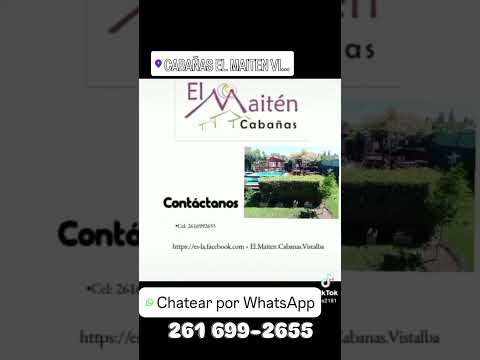Cabañas El Maiten Vistalba 📲 261 699-2655 Mendoza Luján de Cuyo