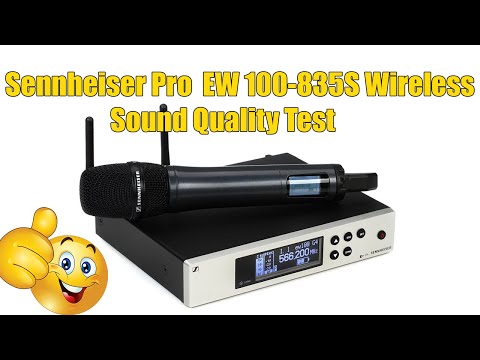 Sennheiser Pro  EW 100-835S Wireless SOUND QUALITY TEST -My Thoughts