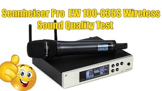 Video thumbnail for Sennheiser Pro  EW 100-835S Wireless SOUND QUALITY TEST -My Thoughts by Tek Overclocked