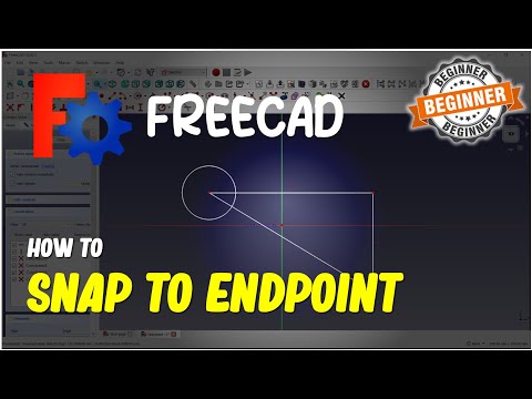 FreeCAD How To Snap To Endpoint
