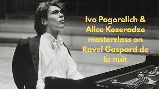 Download lagu イーヴォ・ポゴレリッチ、アリス・ケゼラーゼ、1983年モーリス・ラヴェル「夜のガスパール」マスタークラス mp3