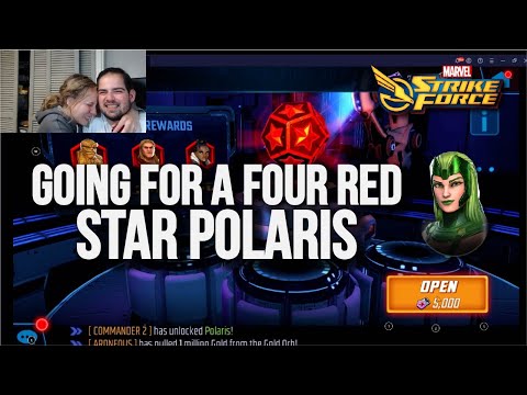 Polaris Red Star Orb Opening I Marvel Strike Force - MSF