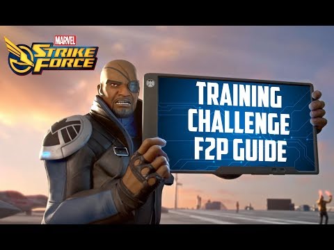 How to beat Tier 8 Training Day Challenge with F2P team - Marvel Strike Force