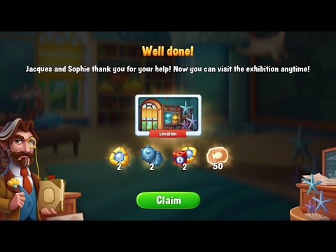 @Fishdom Oceanography Exhibition Event Stage 1 Finished, Got Many Rewards