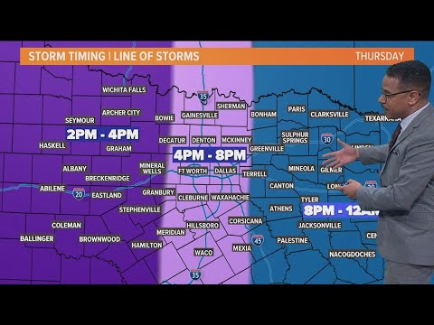 DFW Weather: Severe weather outlook for Thursday