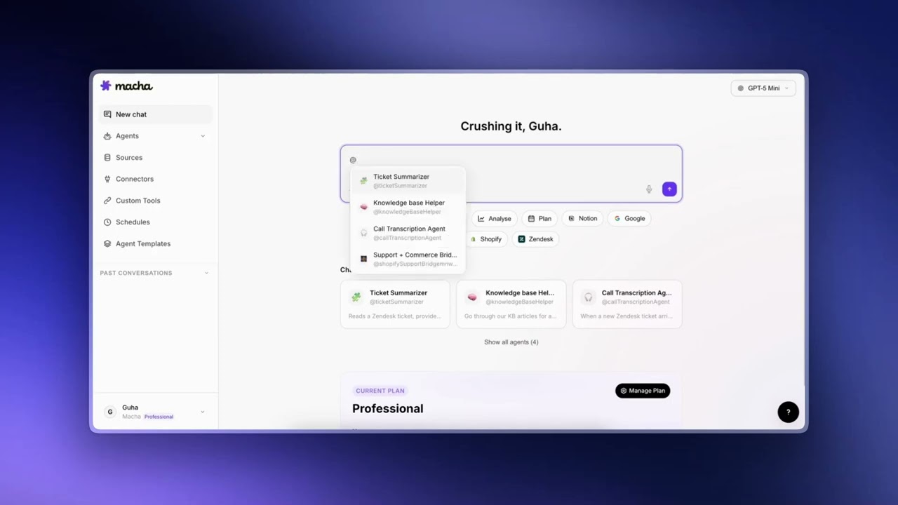 Chatting with your AI agents