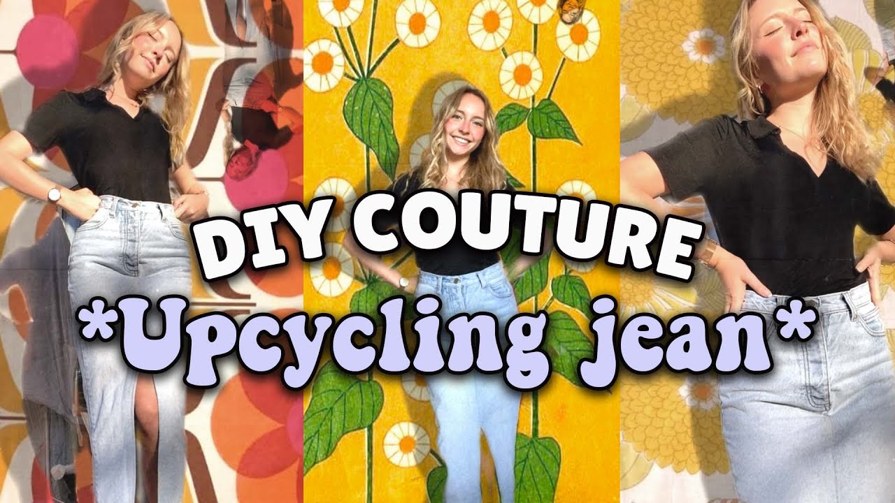 TRANSFORMATION D'UN JEAN EN JUPE | UPCYCLING