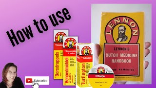 How to use Lennon Dutch medicine. - Staaldruppels, borsdruppels, Wit dulsie, Dupa and more!