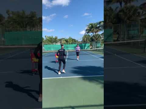 Tennis practice in Florida with former top 10 WTA player Alisa Kleybanova! Ksenia Laskutova