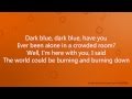 Jack's Mannequin - Dark Blue Lyrics
