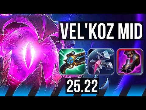 VEL'KOZ vs AKALI (MID) | EUW Diamond | 25.22