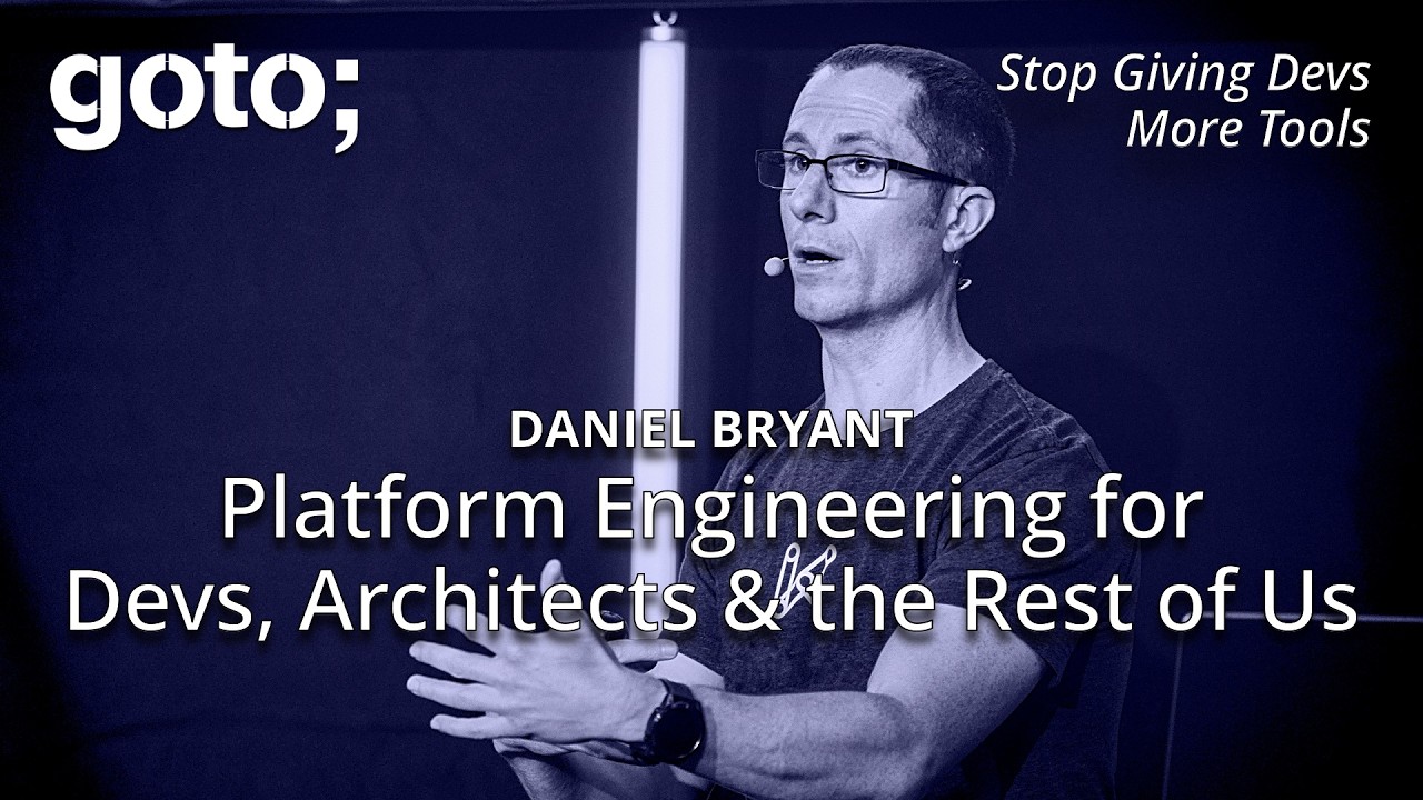 Platform Engineering for Developers, Architects & the Rest of Us • Daniel Bryant • GOTO 2025