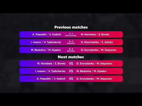 10:30 A. Pasazhin / V. Kushch - D. Kharchenko / S. Zalizko 14.04.2023 | Winners Beach Volleyball