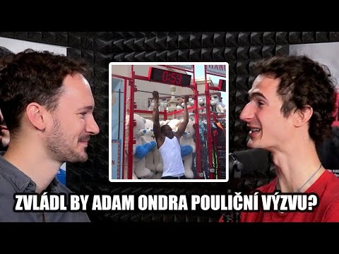 Zvládl by Adam Ondra pokořit pouliční výzvu zavěšení na tyči?