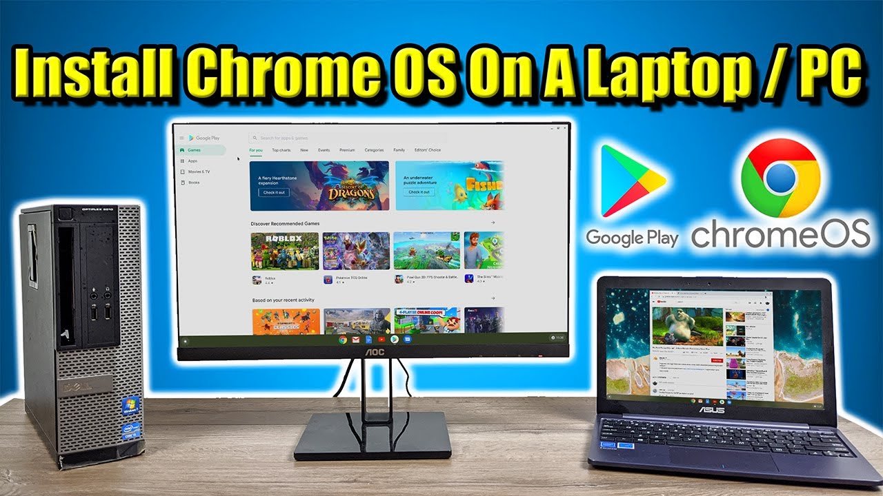 Install Chrome OS On Your  Laptop / PC Access Google Play and Linux on Chrome!