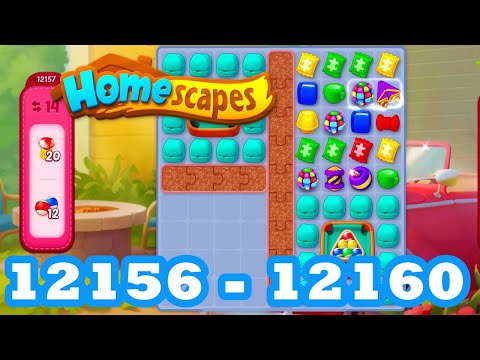 Homescapes Level 12156 - 12160 HD 3 - match puzzle Gameplay | android | IOS | 12157 | 12158 | 12159