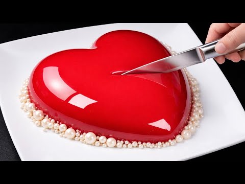 So simple & so beautiful! Valentine's Day dessert without an oven in 10 minutes!