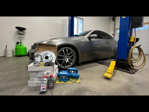 INFINITI G35 BUDGET BUILD SERIES Brembo brake conversion
