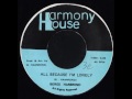 Beres Hammond - All Because I'm Lonely + Dub - 7" Harmony House 1986 - LOVER DIGITAL 80'S DANCEHALL