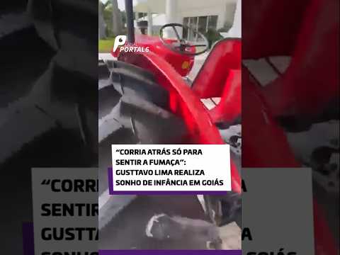 “Corria atrás só para sentir a fumaça”: Gusttavo Lima realiza sonho de infância em Goiás