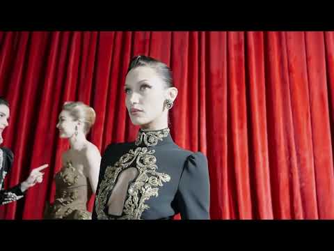 In the backstage at the Moschino Fall Winter 2022- Milan Fashion Week