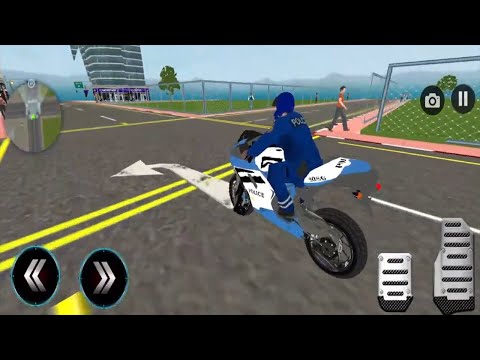 US Police Bike Gangster Chase Simulator - Cop on Duty | Android Gameplay