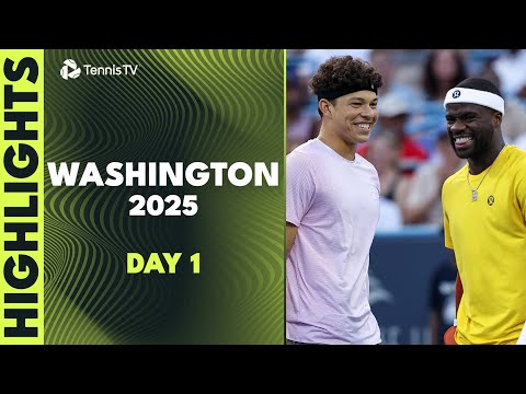 Kyrgios/Monfils, Shelton/Tiafoe in Doubles Action | Washington 2025 Highlights Day 1