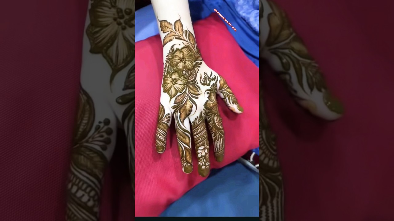 Easy Mehndi Designs for Beginners | Flower & Leaf Patterns 🌿✨