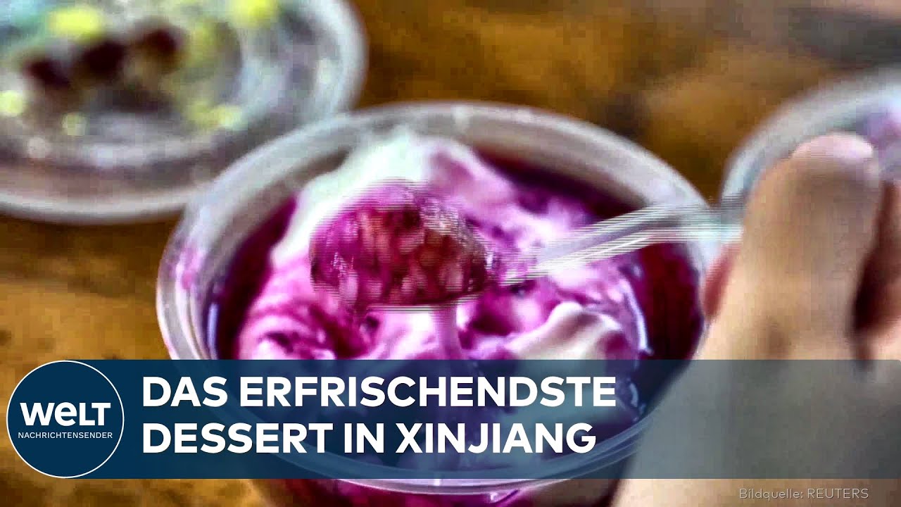 XINJIANG-SPEZIALITÄT: Joghurt-Zongzi am Grand Bazaar lockt täglich lange Schlangen an