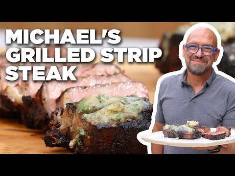 Michael Symon's Grilled Strip Steak | Symon Dinner's Cooking Out | Food Network