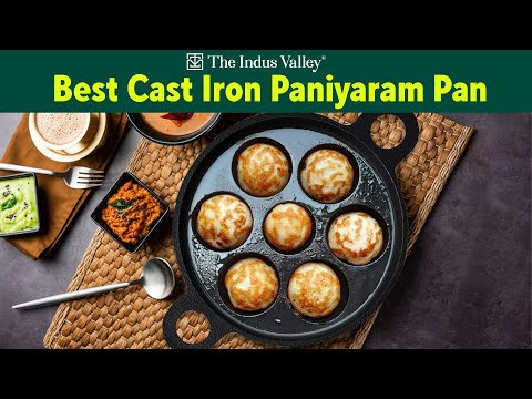 The Indus Valley Super Smooth Cast Iron Paniyaram/Appe/Ponganalu/Paddu Pan