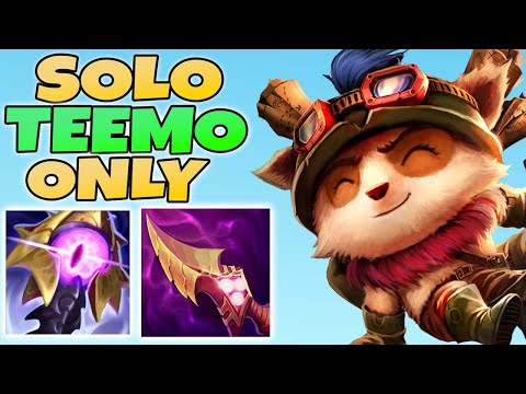 CARRY TEEMO FORCED TO PLAY SOLO WHEN MY SUPPORT GOES AFK - League of Legends