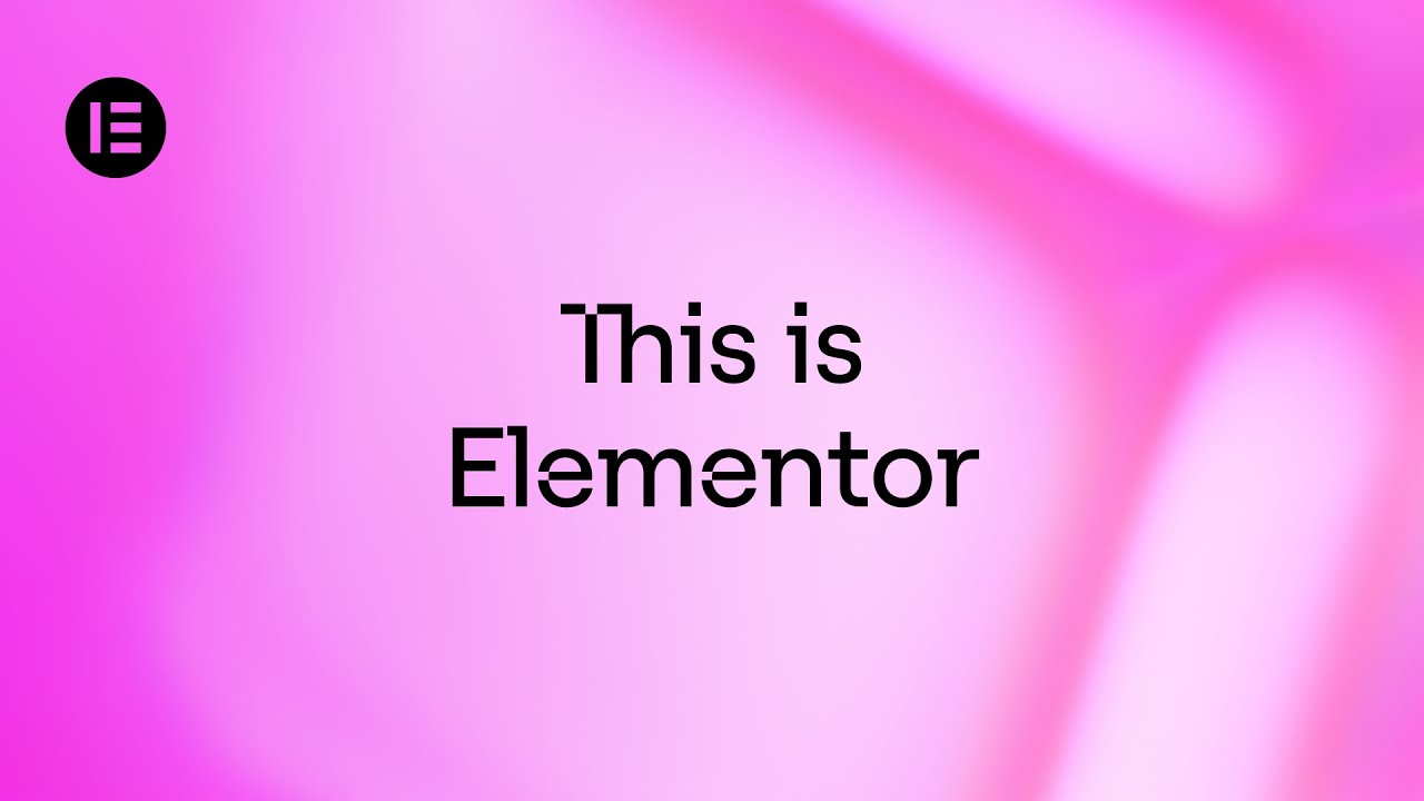 This is Elementor | The complete website building experience for WordPress