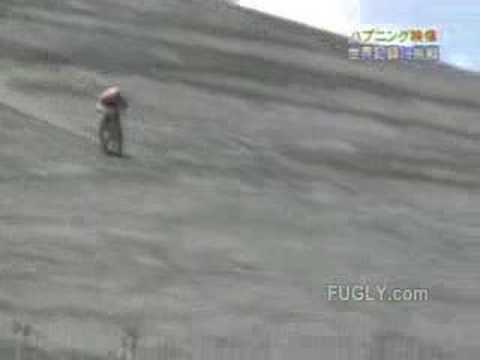 pierdyknięcie z rowerem przy 172km/h